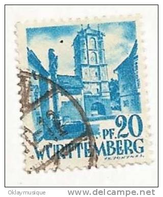 Allemagne OCCUPATION ZONE FRANCAISE WURTEMBERG N° 7 - Württemberg