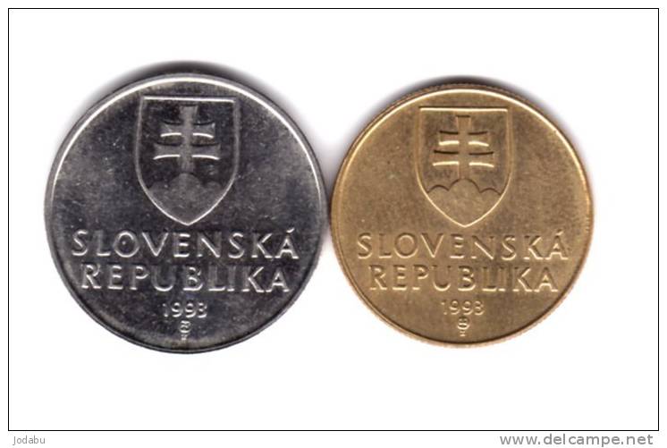 2 Piéces 1993 -1 Sk-2 Sk-  Slovaquie - Slowakei