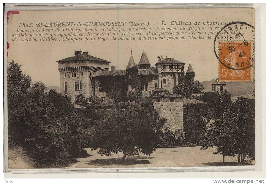 SAINT-LAURENT-DE-CHAMOUSSET. - Le Chateau. - Saint-Laurent-de-Chamousset