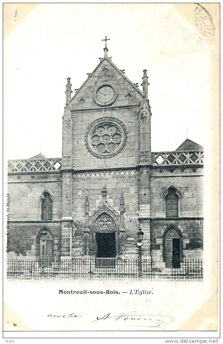 CPA - Montreuil-sous-Bois (93) - L'église - Montreuil