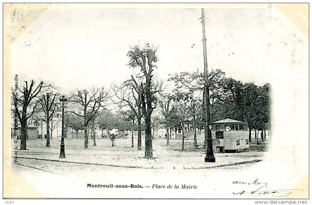 Lot 3 CP - Montreuil-sous-Bois (93) - Place De La Mairie - Jardin - Montreuil