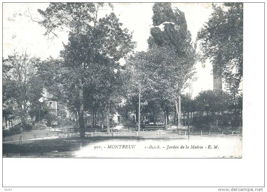 Lot 3 CP - Montreuil-sous-Bois (93) - Place De La Mairie - Jardin - Montreuil