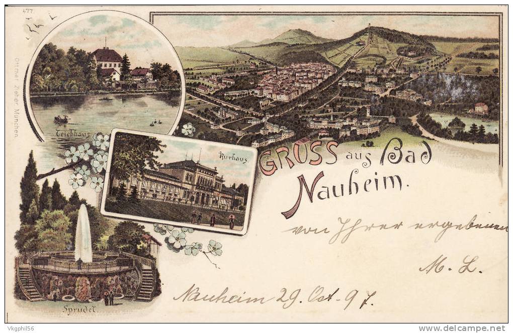 BAD NAUHEIM   Circulée En 1897.  Très Bon état - Bad Nauheim