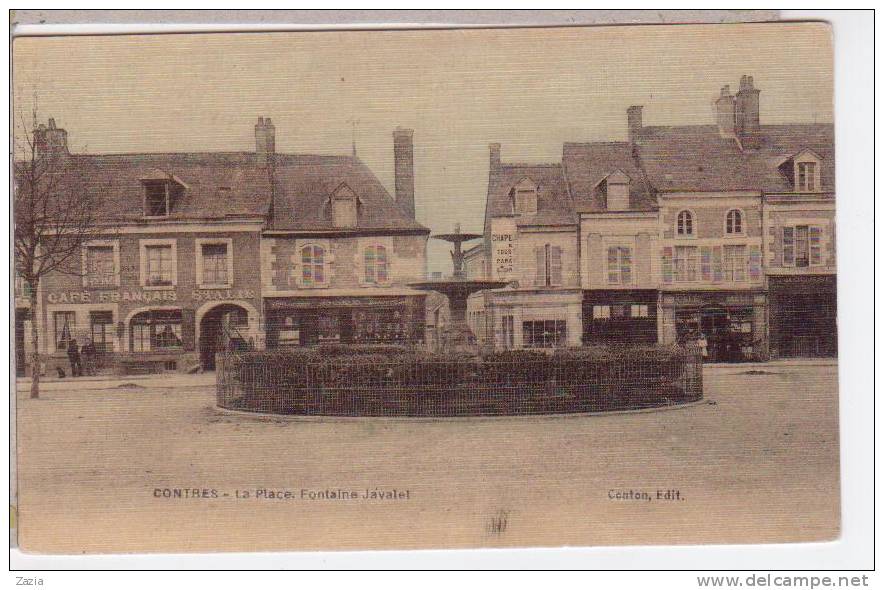 41.022/ CONTRES - La Place Fontaine Javalet - Contres