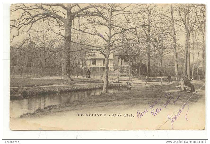 8645 LE VESINET ALLEE D'ISLY . Després . Tampon Convoyeur Paris à St Germain !état! - Le Vésinet