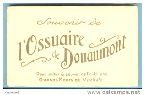 55 - MEUSE - OSSUAIRE DE DOUAUMONT - Carnet De 20 CPA - éd Imp Réunies - Grands Morts De Verdun - Douaumont