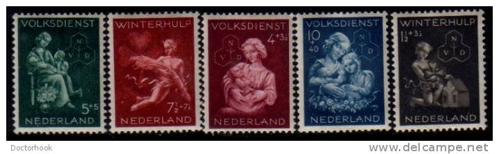NETHERLANDS    Scott: # B 149-53*  F-VF MINT Hinged - Unused Stamps