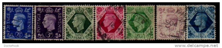 GREAT BRITAIN   Scott: # 235-48  F-VF USED - Oblitérés