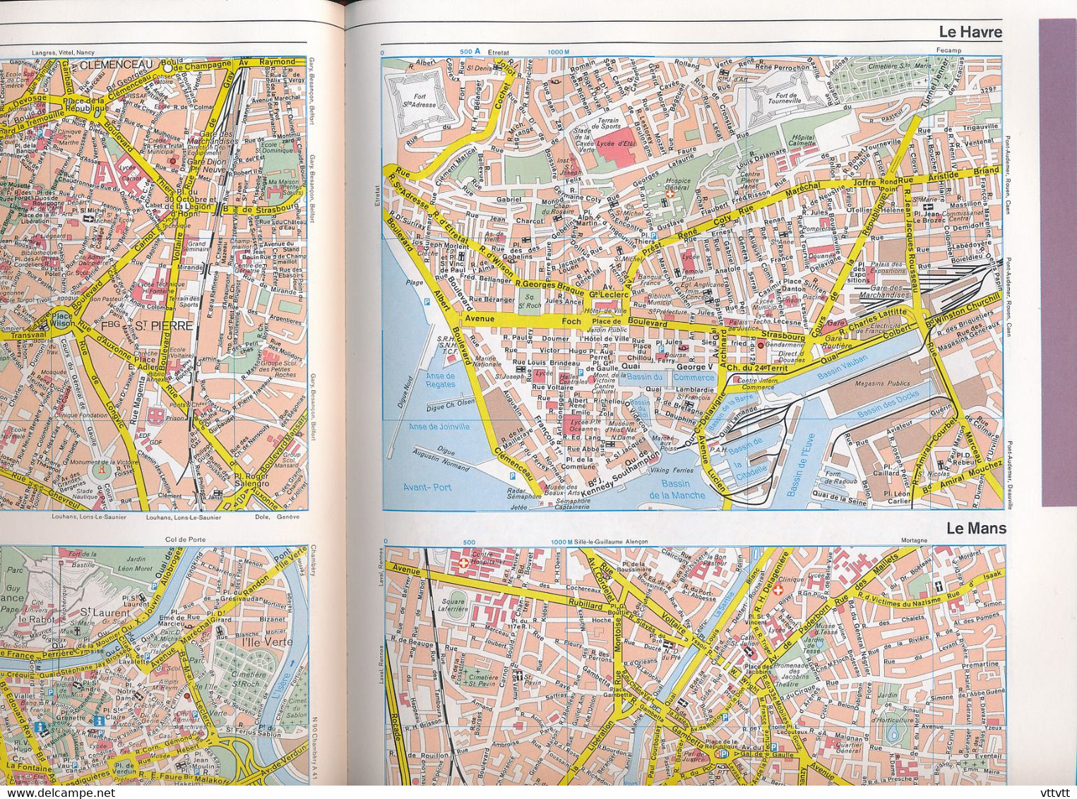 EURO-ATLAS FRANCE - BENELUX (Belgique, Hollande, Luxembourg) 1991-1992, Echelle 1:300.000 - Kaarten & Atlas