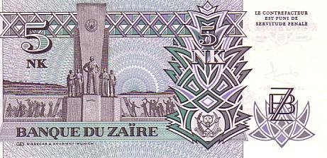 ZAÏRE   5 Nouveaux Makuta   Daté Du 24-06-1993    Pick 48  Signature 9    *****BILLET  NEUF***** - Zaïre