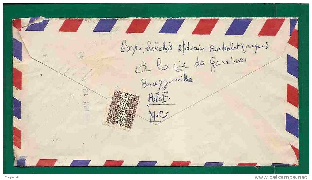 FRANCE - AFRIQUE EQUATORIALE FRANCAISE - VF 1952 COVER BRAZZAVILLE Ro NEW YORK - Lettres & Documents