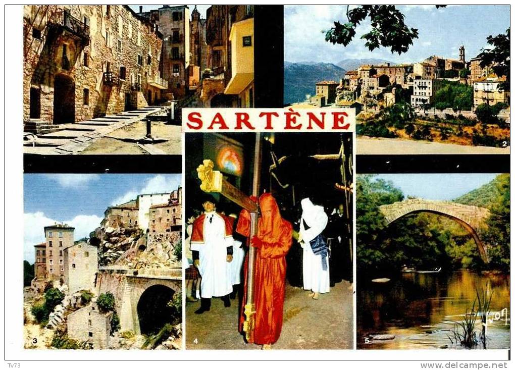 Cpc1353 - SARTENE - Carte Multivues (2A - Corse Du Sud) - Sartene