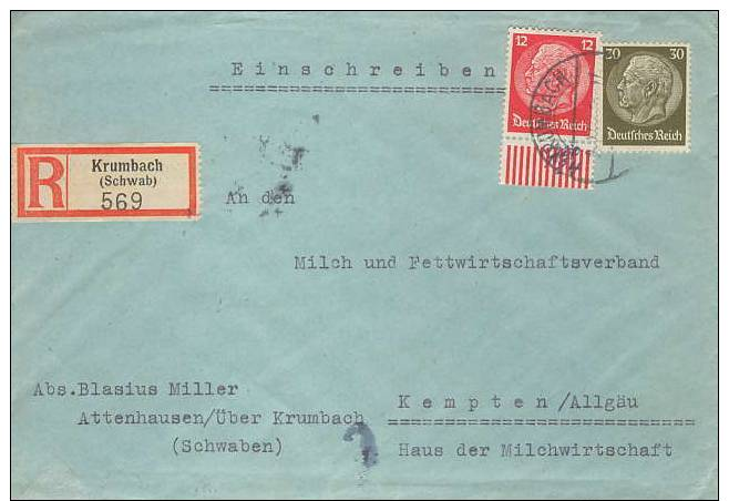 Germany; Registered Cover 1942 - Cartas & Documentos