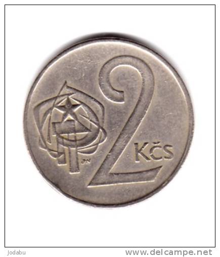 2 Kr Tchecoslovaquie 1974 - Tchécoslovaquie