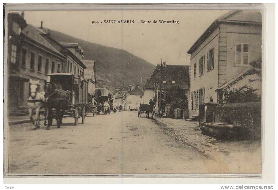 SAINT-AMARIN. - Route De Wesserling. - Saint Amarin