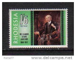 PD283 - RHODESIA , Omaggio Al Dr Jameson  N. 166  *** - Rhodesien (1964-1980)