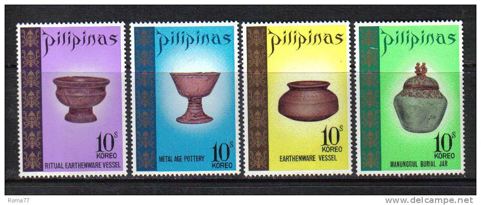 PD298 - FILIPPINE , Serie N. 886/889  ***  Archeologia - Filippine