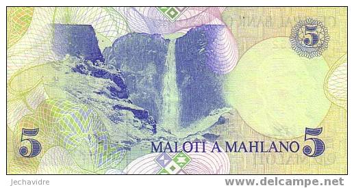 LESOTHO   5 Maloti   Emission De 1989   Pick 10     ***** BILLET  NEUF ***** - Lesoto