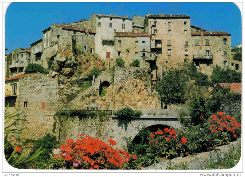 Cp Sartene Panorama De La Corse - Sartene