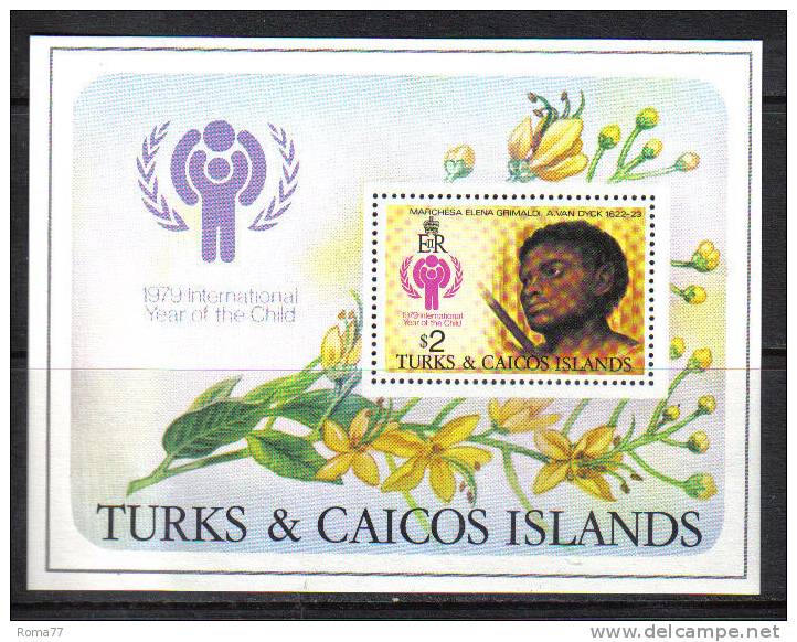 PD413 - TURKS & CAICOS , Anno Del Fanciullo Serie 436/39 + BF  *** - Turks And Caicos