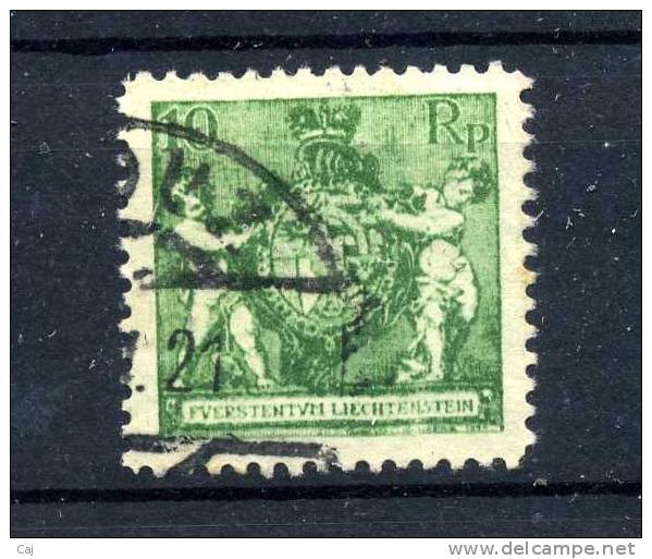 Liechtenstein  :  Yv  49A  (o)   Dentelé 12 1/2   ,    N3 - Used Stamps