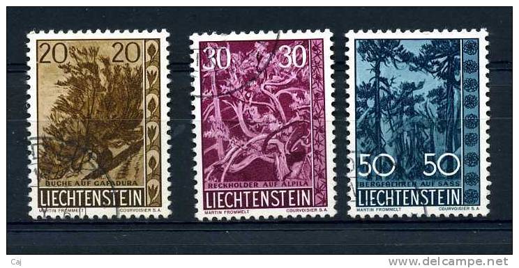 Liechtenstein  :  Yv  356-58  (o) - Oblitérés