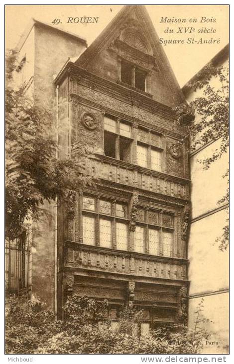 Cpa-Rouen-Maison En Bois Du XVI ème Siècle-Square St-André - Rouen