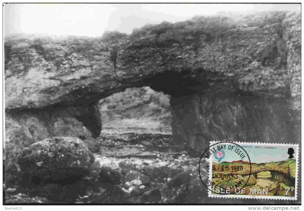 CPJ Isle Of Man 1979 Géologie Conglomerate Arch Langness - Andere & Zonder Classificatie