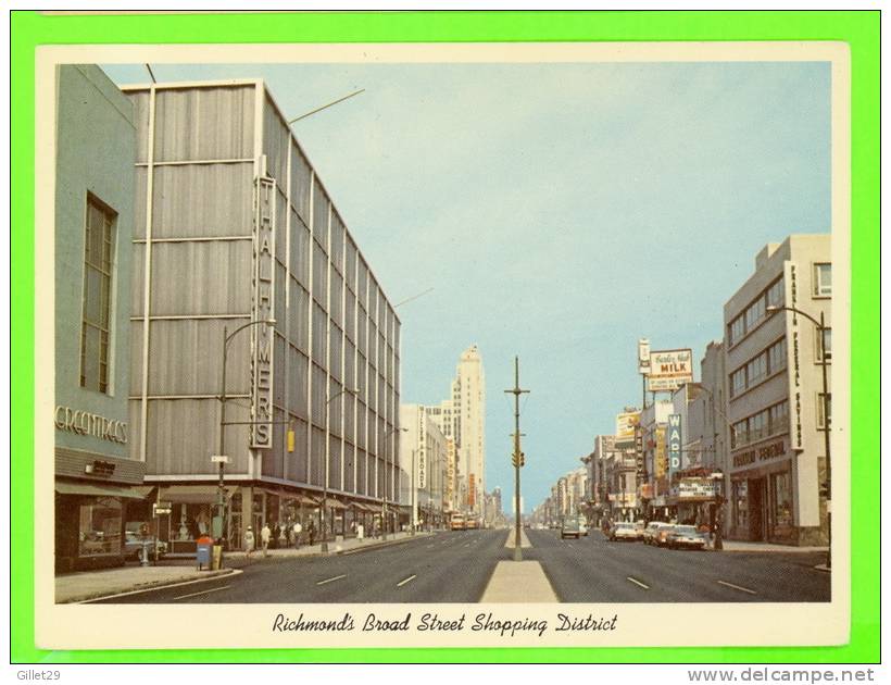 RICHMOND, VA - BROAD STREET SHOPPING DISTRICT - THALHIMERS STORE - CUSSONS MAY & CO - - Richmond