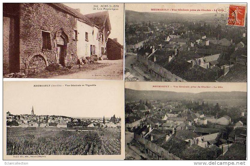 MEURSAULT. 3 Cartes +  MONT St JEAN 1 Carte  4 .Vues Diverses - Meursault