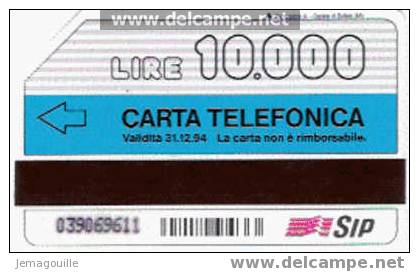 TELECARTE ITALIE 31.12.1994 - SE TI GIRA DI COLPIRE SEAT LIRE 10000 - Verzamelingen