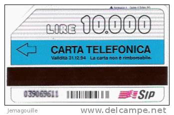 TELECARTE ITALIE 31.12.1994 SE TI GIRA DI COLPIRE SEAT LIRE 10000 * - Collections
