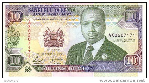 KENYA  10 Shillings   Daté Du 01-07-1993   Pick 24e     ***** QUALITE  XF ***** - Kenya