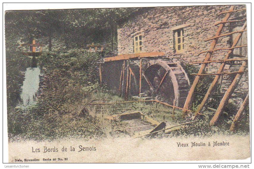 MEMBRE VRESSE LE MOULIN SUR LA SEMOIS COLORISEE NELS SERIE 40 N°22 - Vresse-sur-Semois