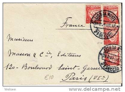 Por058/ - PORTUGAL -  Luisaden, 4 Stck. Brief 1931 Nach Paris - Briefe U. Dokumente