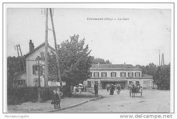 60 )FL) CLERMONT, La Gare, ANIMEE, Vue Extérieure, Vandenhove édit - Clermont