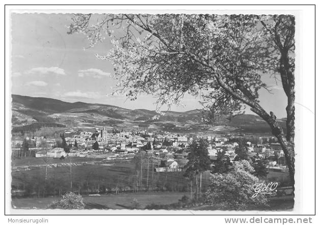 63 )FL) AMBERT, Vue Générale OUest, CPSM Grand Format Gd'O Edit N° 360 - Ambert