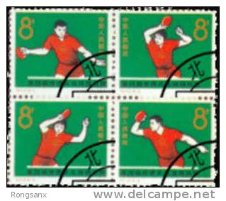 1965 CHINA C112K 28th World Table Tennis Championships CTO SET - Oblitérés