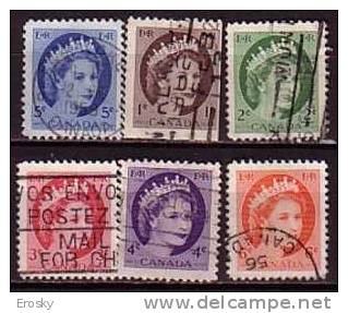 F0334 - CANADA Yv N°267/72 - Oblitérés