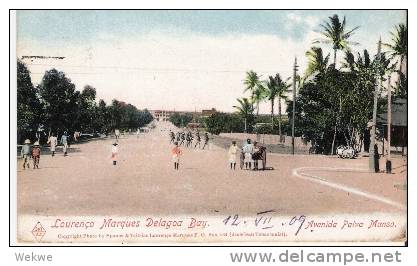 Por118a/ PORTUGAL - Lourenco Marques -  Carlos I, Ansichtskarte Delagoa Bay 1909 - Lourenco Marques