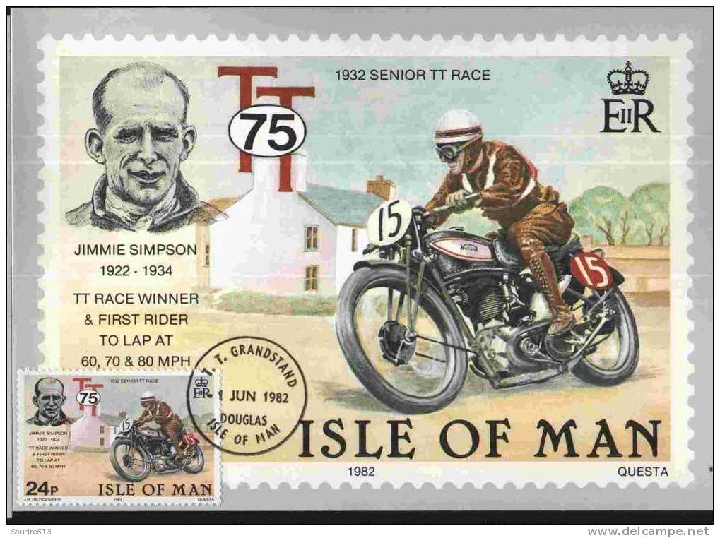 CPJ Isle Of Man 1982 Motos Jimmie Simpson - Motorräder