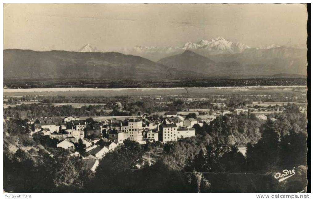 Gex Ain 01. Vue Générale Et Le Mont Blanc. - Gex