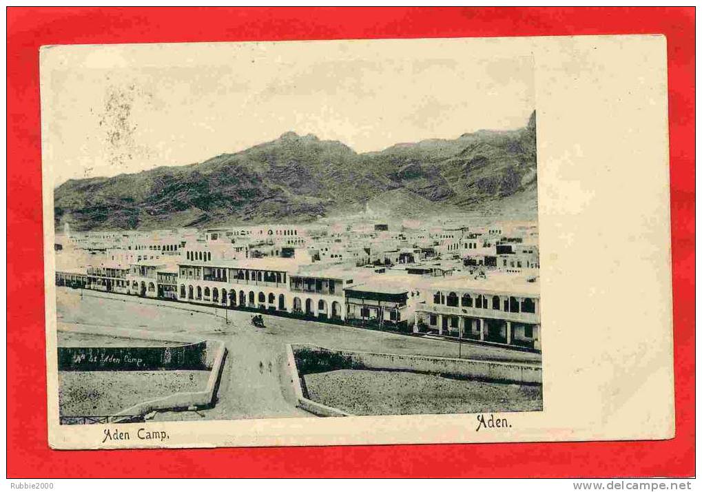 ADEN 1906 ADEN CAMP CARTE DE L HOTEL DE L EUROPE TURKISH SHOP CARTE PRECURSEUR EN BON ETAT - Yemen