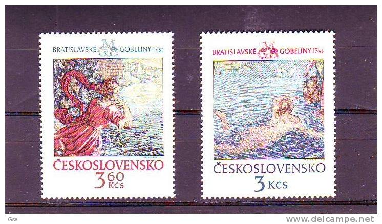 CECOSLOVACCHIA 1975 - Yvert  2110/1** - Tappezzeria (Nudo) - Neufs