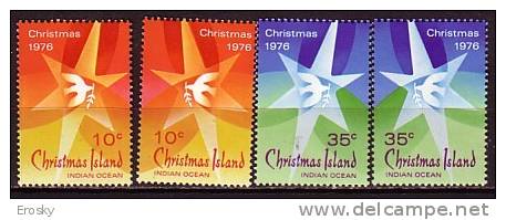 PGL - BRITISH COLONIES CHRISTMAS Yv N°65/68 ** - Christmas Island