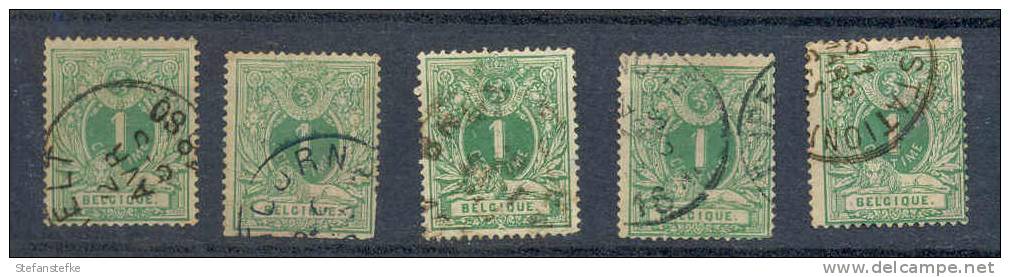Belgie Ocb Nr :  26  Lot (zie Scan Tanding ) 1 Zegel Met Missende Tandjes - 1869-1888 Lion Couché