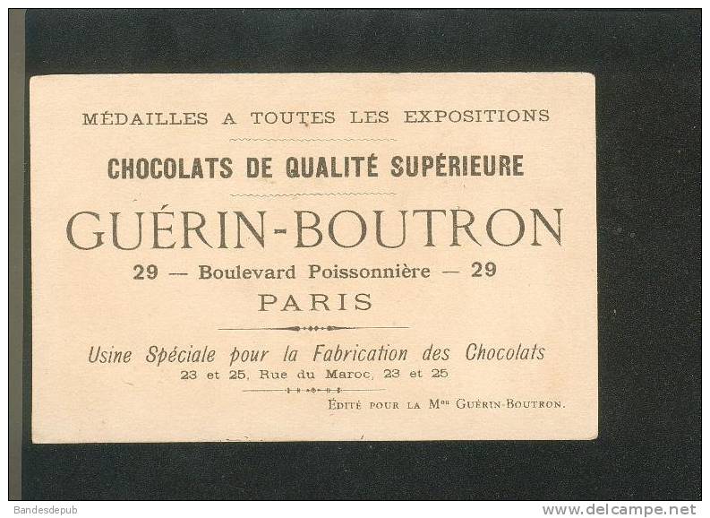 Guérin Boutron Chromo Thème Moyen De Transport Voiture De Maraîcher Pique Nique - Guérin-Boutron