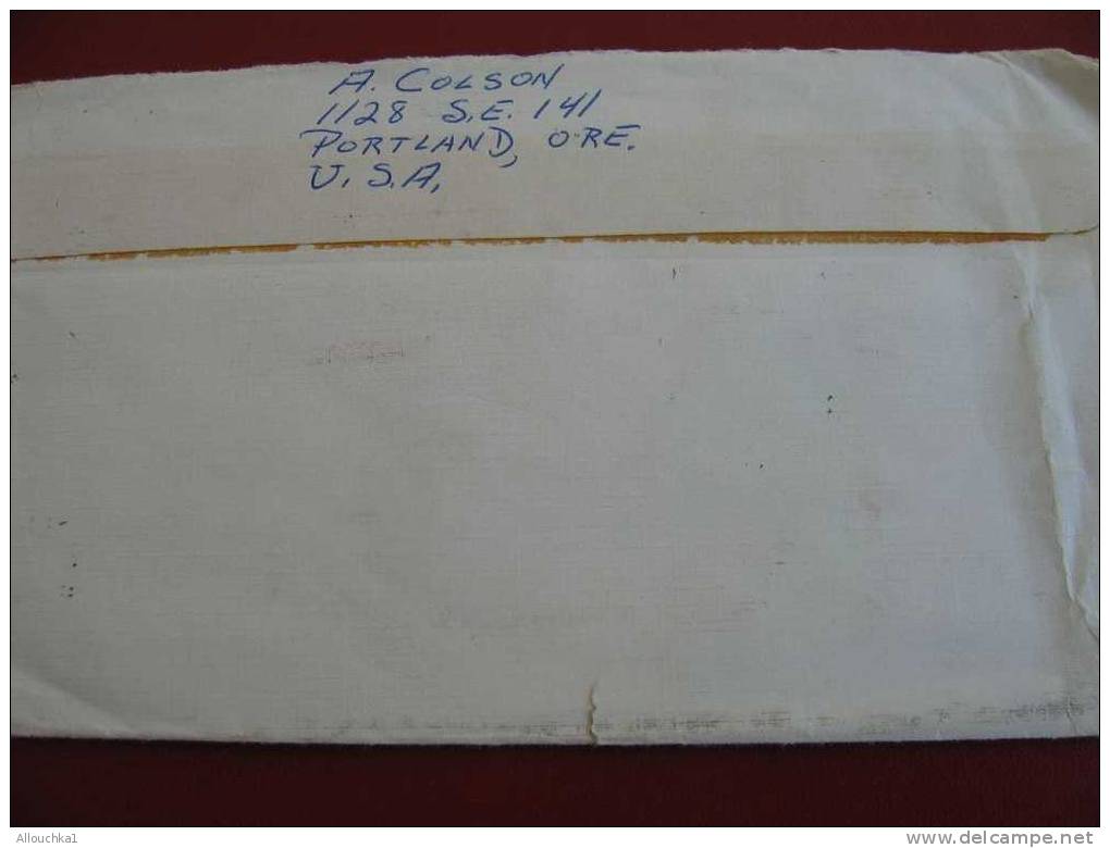 MARCOPHILIE LETTRE USA ETATS UNIS PORTLAND POUR MARSEILLE FRANCE 1964 - Cartas & Documentos