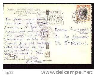 Jolie CP Monaco Illuminé Le Port La Piscine Rainier III Et Monte Carlo - CAD 25-7-1968 / Tp Prince Rainier 544 - Puerto