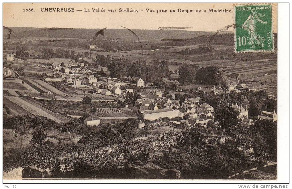 78 CHEVREUSE  La Vallée Vres St Rémy Vue Prise Du Donjon De La Madeleine - Chevreuse